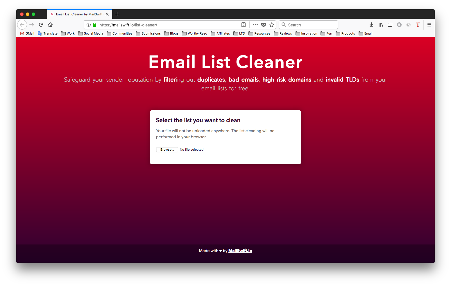 clean email lists