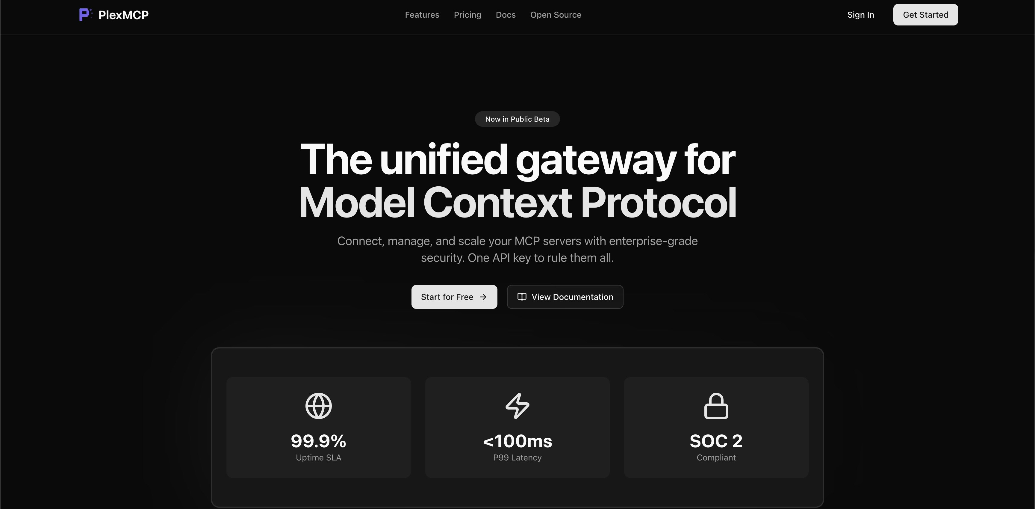 PlexMCP - Main product screenshot demonstrating key features and user interface