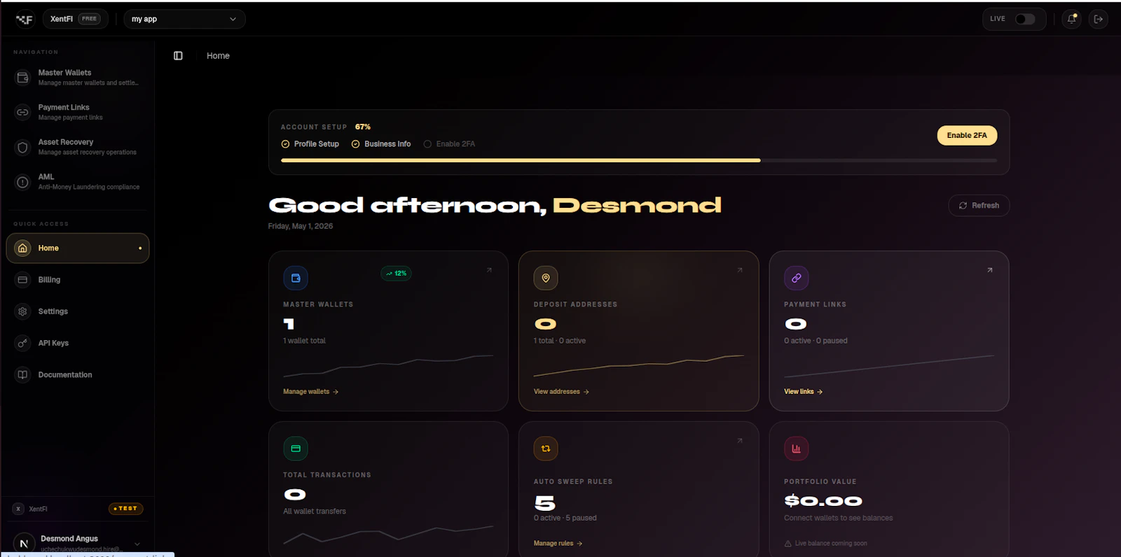 XentFI screenshot 3