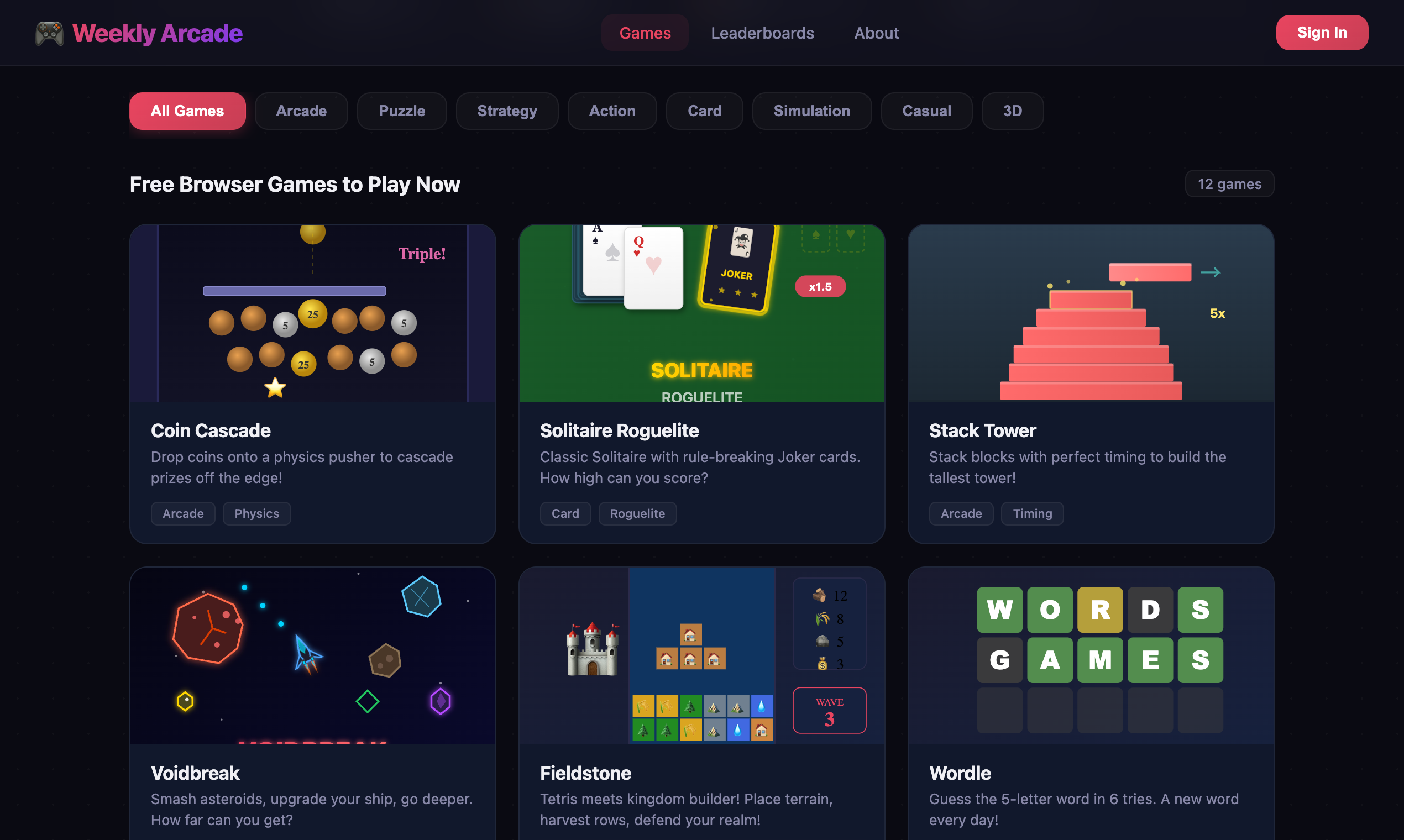 Weekly Arcade gallery image