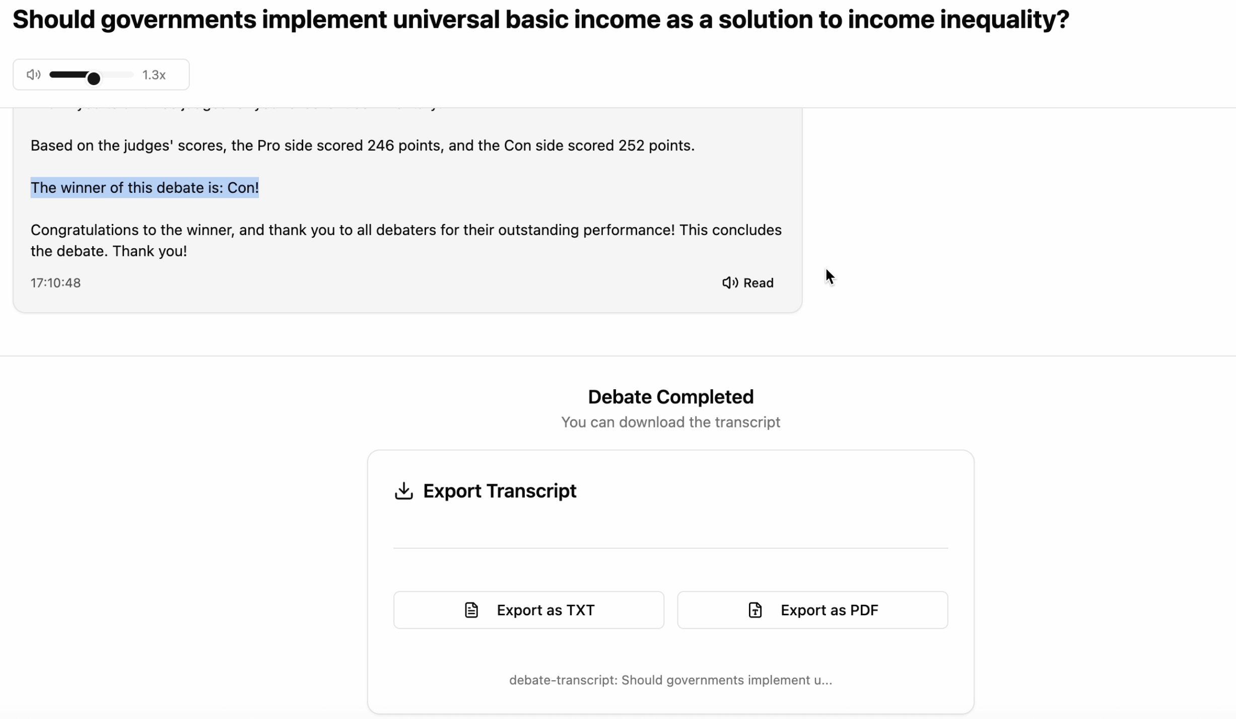 AI Debate Arena gallery image