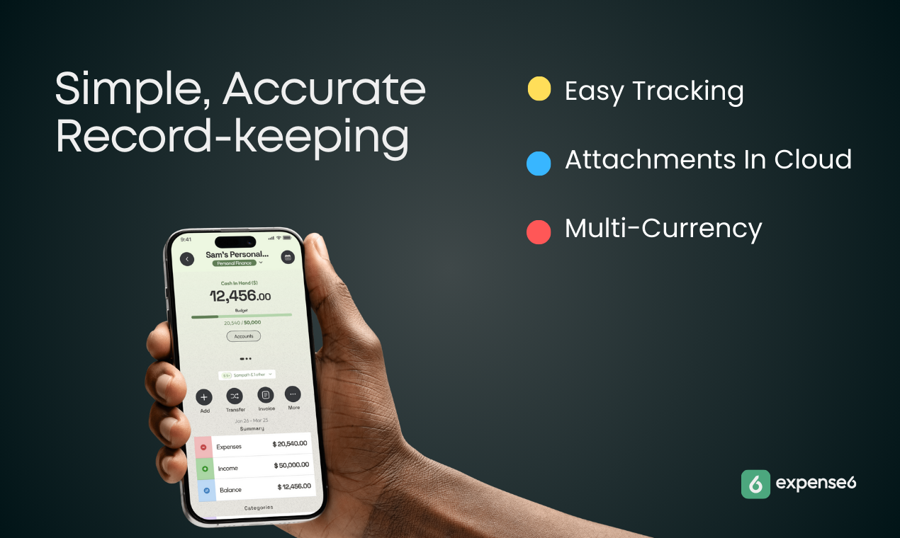 Expense6 - Screenshot 3 showing product features and functionality