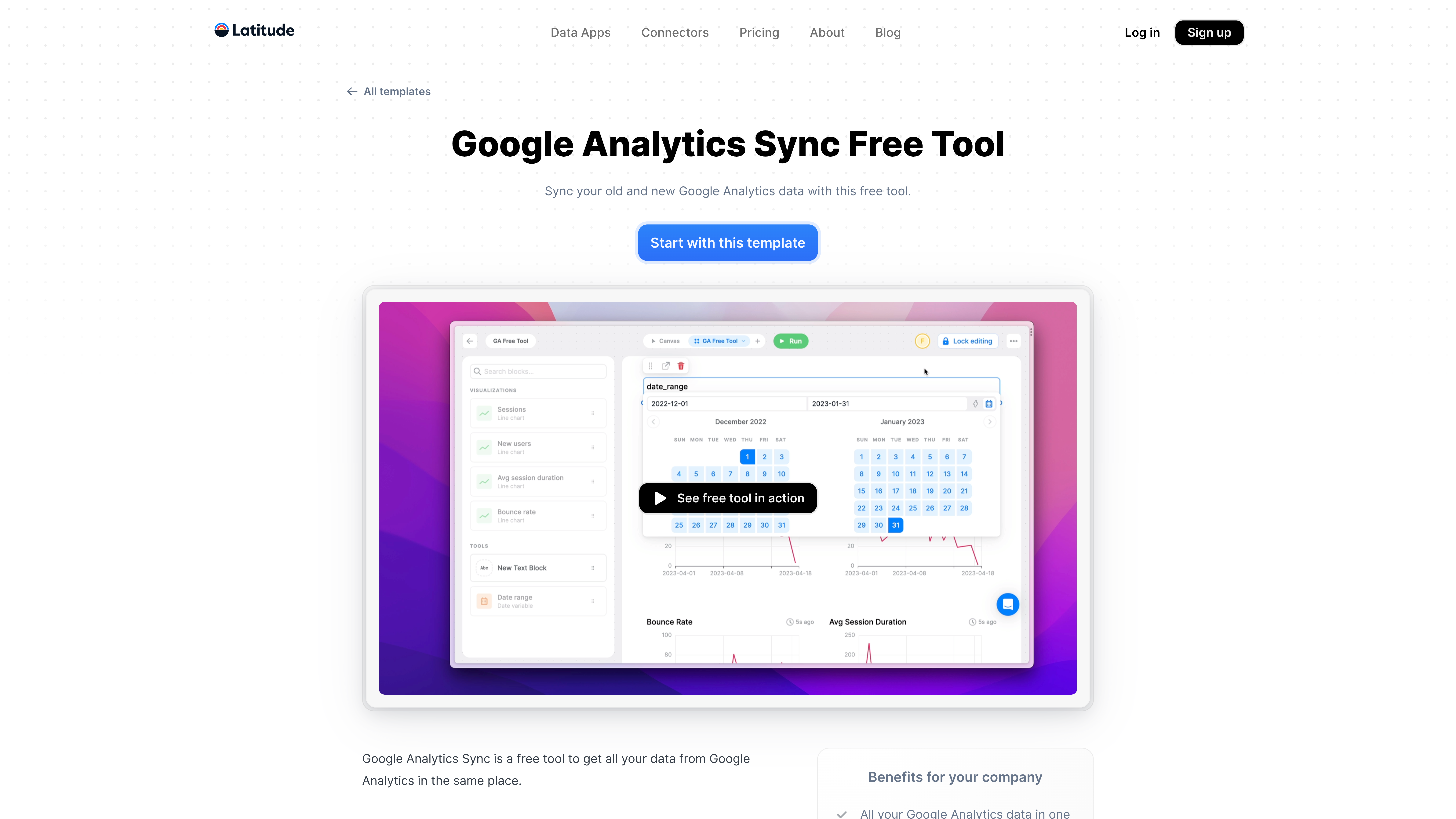La sincronizzazione di Google Analytics di Latitude media 5