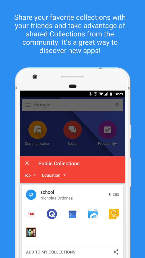 9 Cards V.2, an open source launcher gallery image