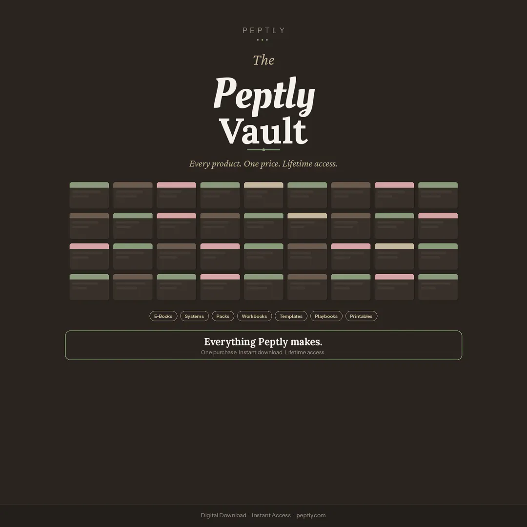 Aesthetic Systems for Creators | Peptly gallery image