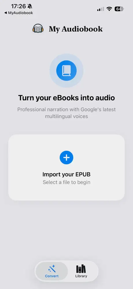 My Audiobook on iPhone 제품 배너