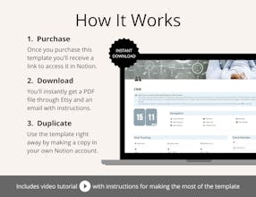 CRM Tracker Notion Template gallery image