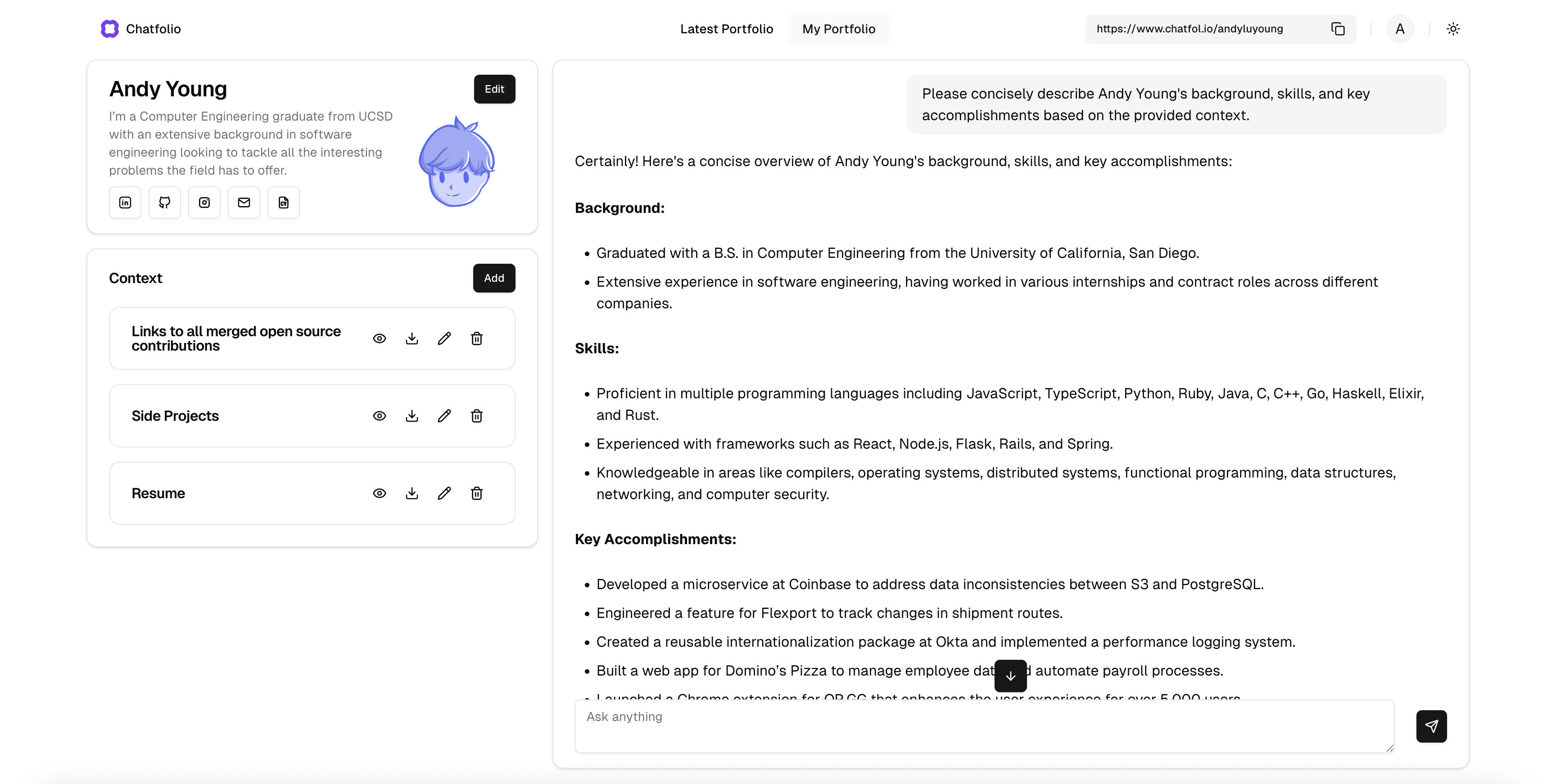 Chatfolio gallery image