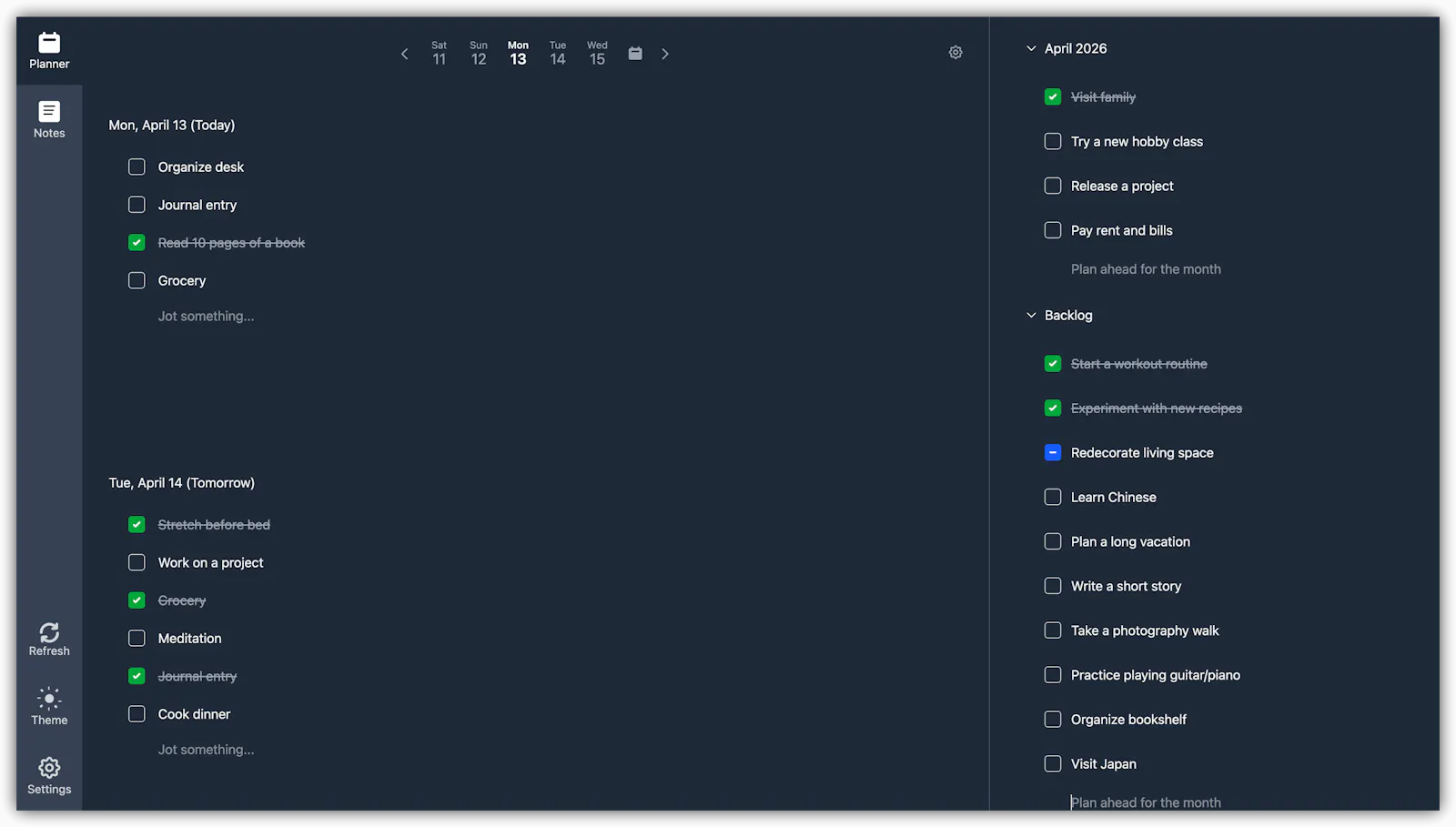 Perga screenshot 2