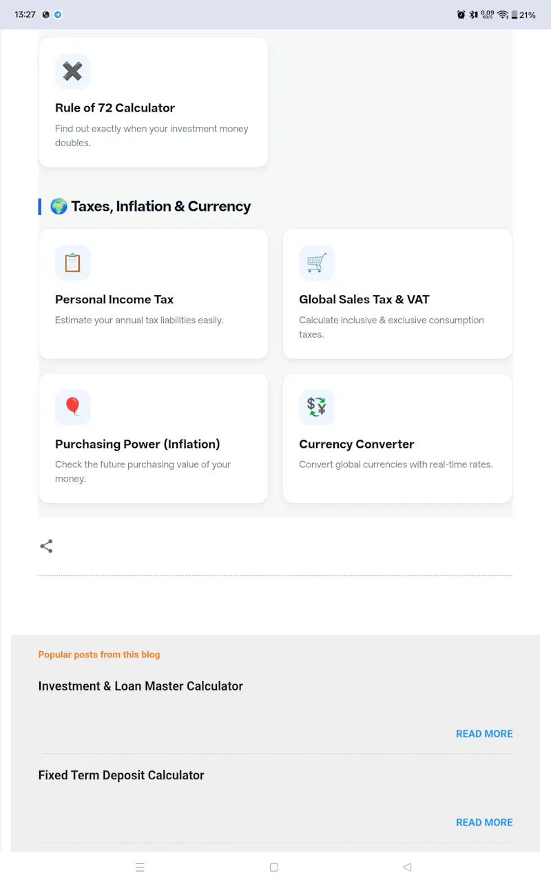 Global Finance Tools  screenshot 1
