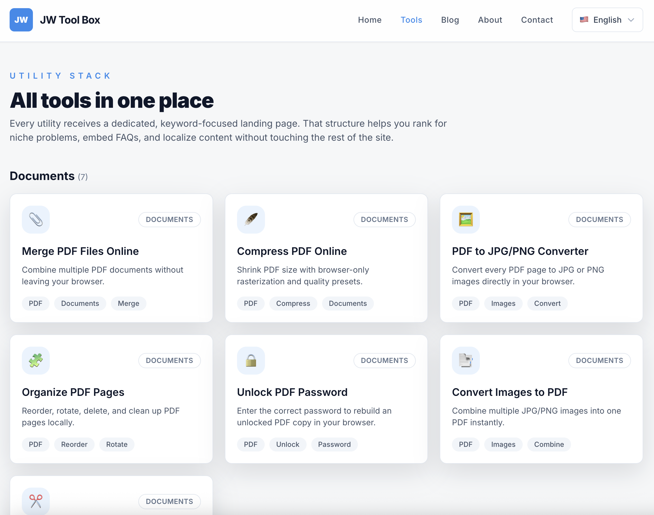 JW Tool Box - Main product screenshot demonstrating key features and user interface