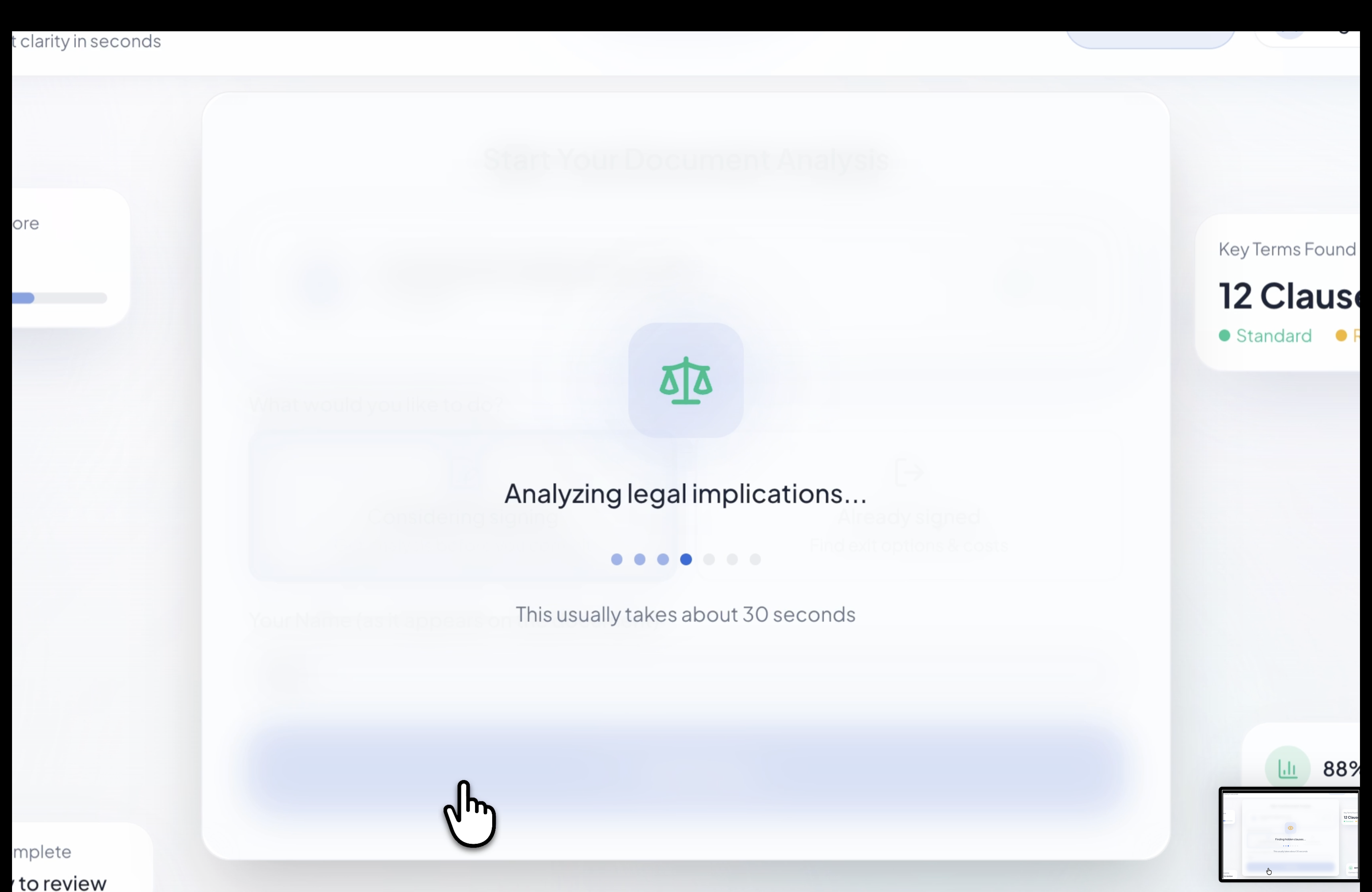 Should I Sign AI - Screenshot 3 showing product features and functionality