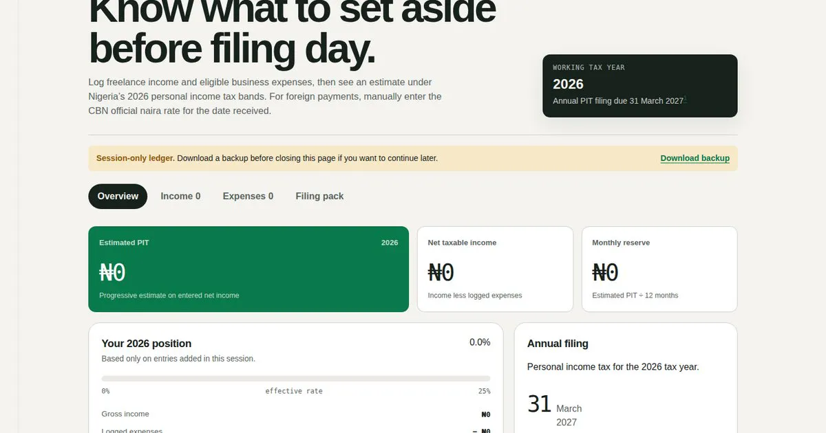Freelancer Tax App gallery image
