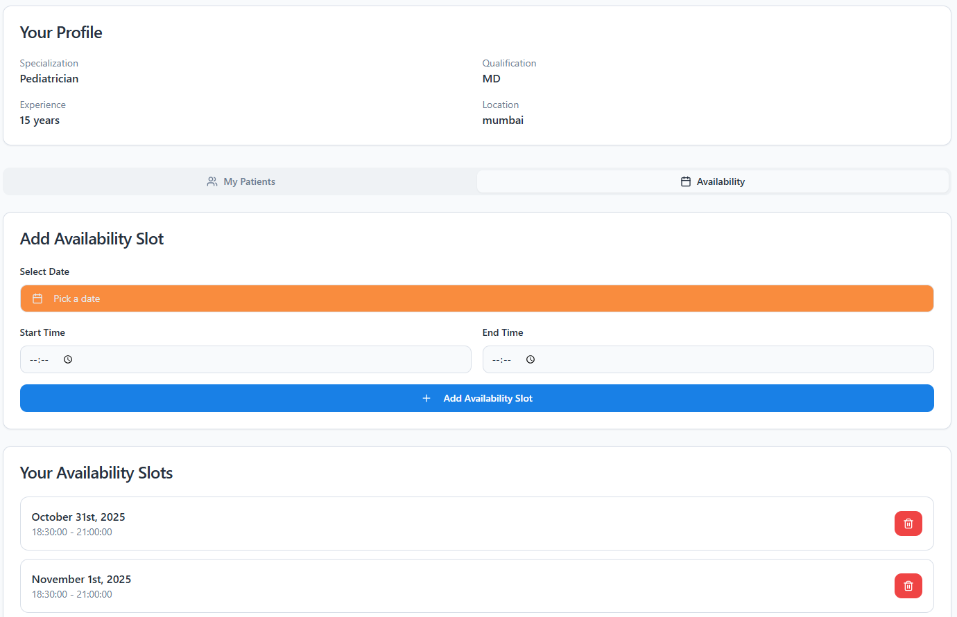 VacciTrack - Screenshot 2 showing product features and functionality