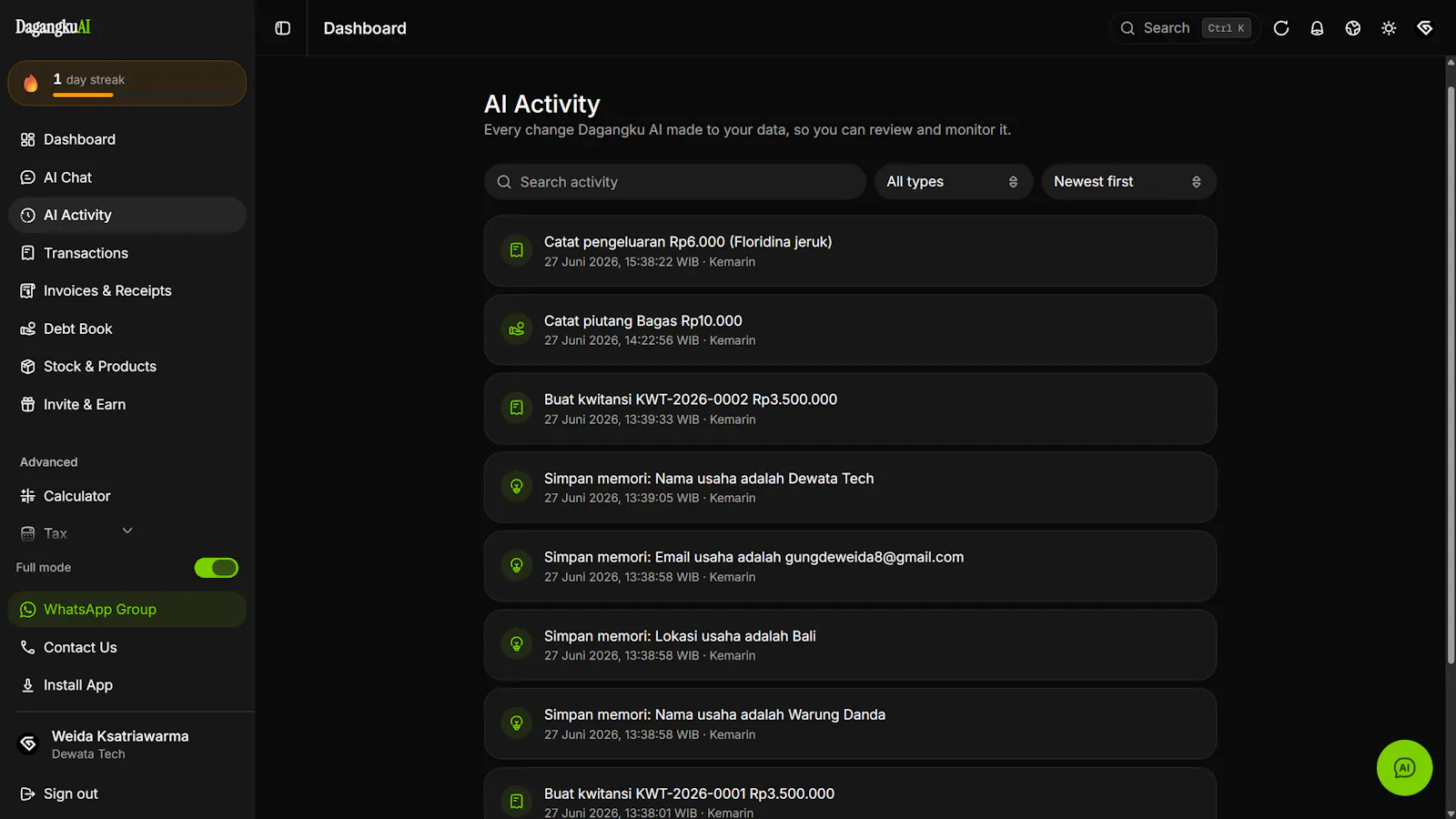 Dagangku AI screenshot 8