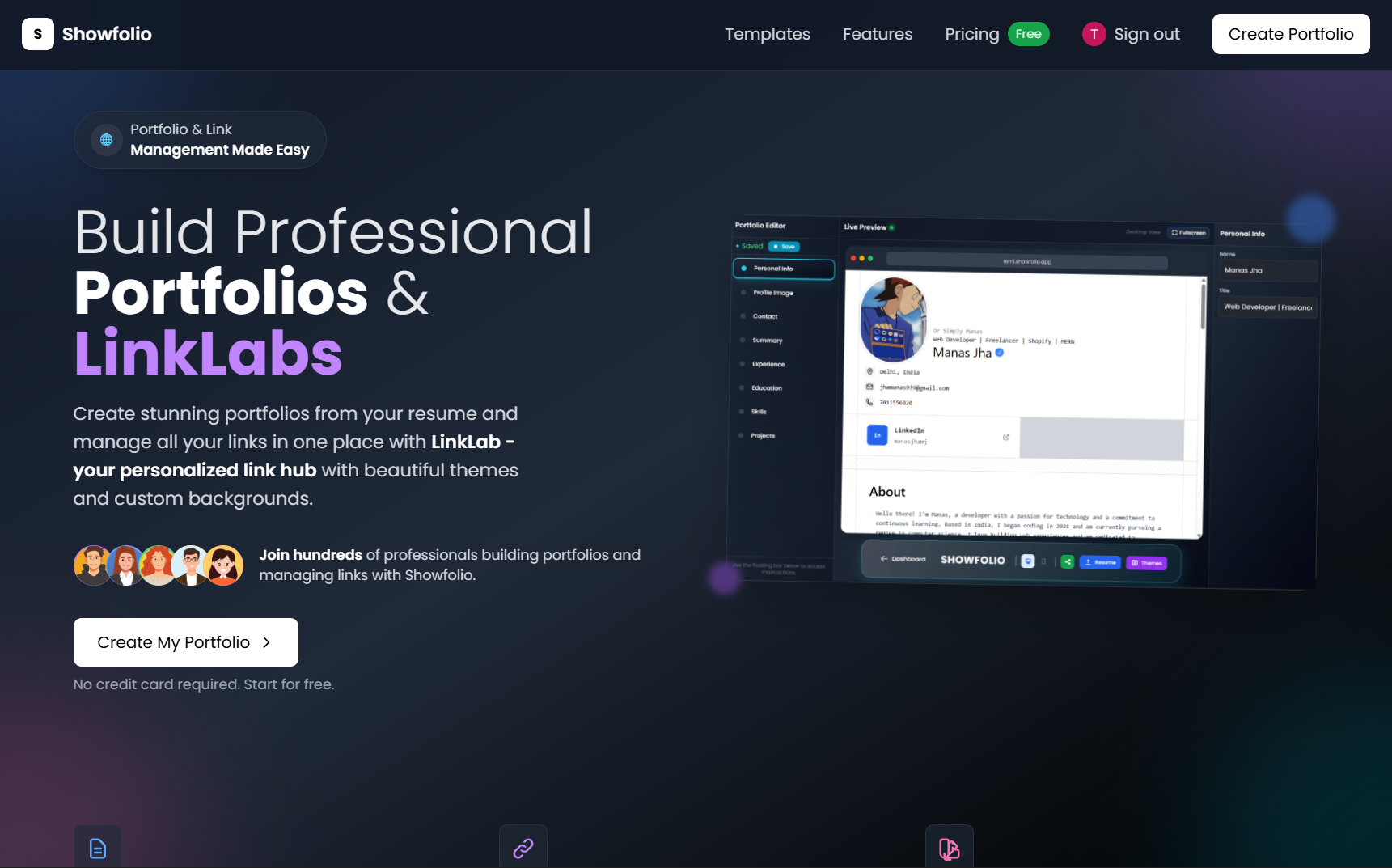وسائط Showfolio.app 5