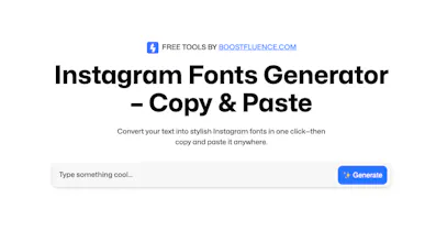 Instagram Fonts Generator gallery image