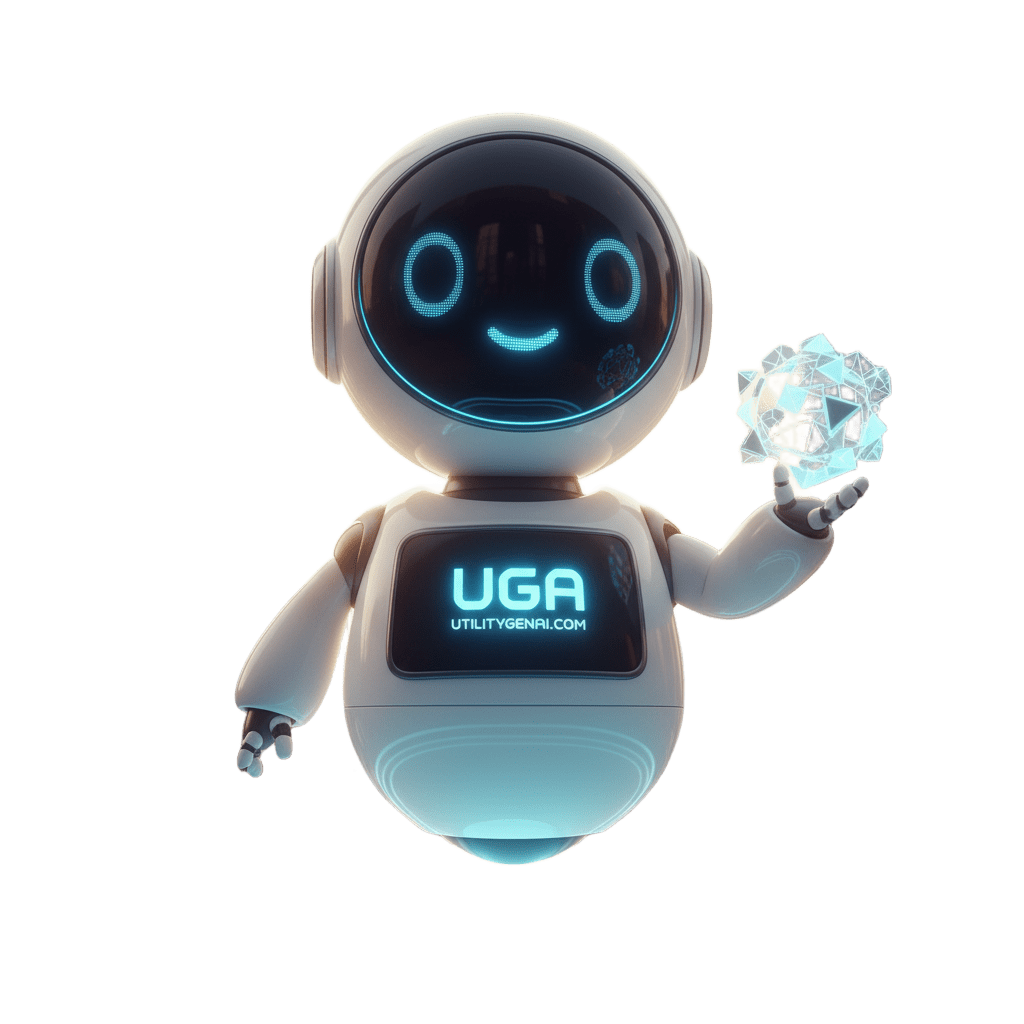 UtilityGenAI - Product Hunt launch logo and brand identity