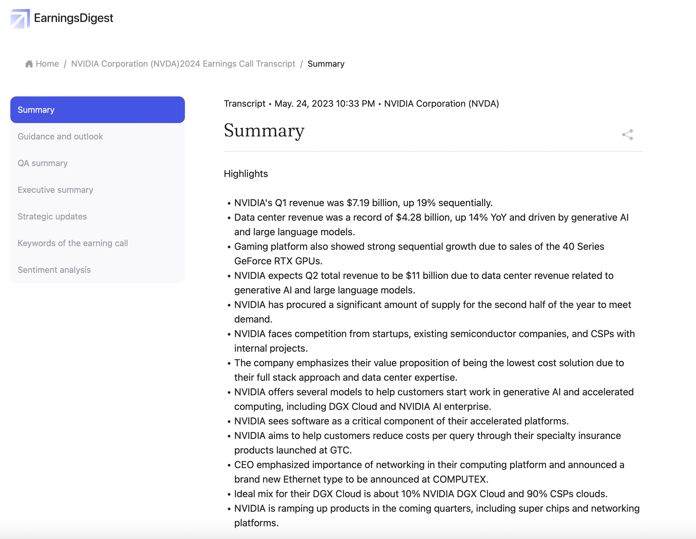 EarningsDigest.ai media 2