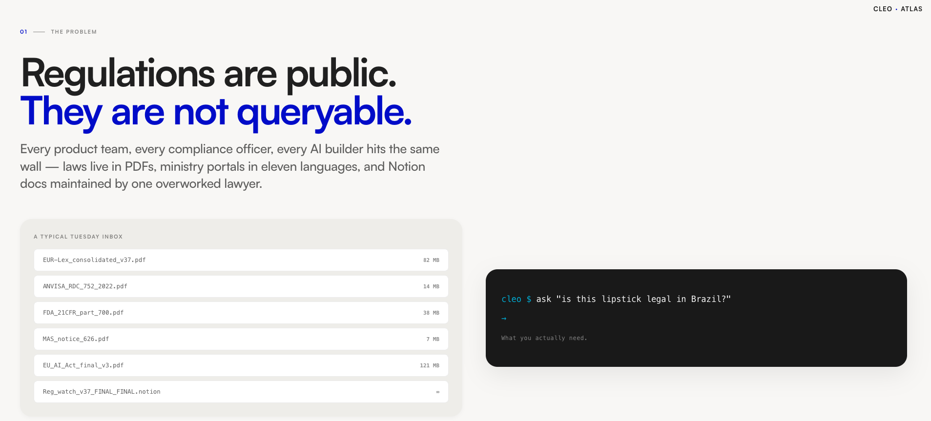 Cleo Atlas Legal API gallery image