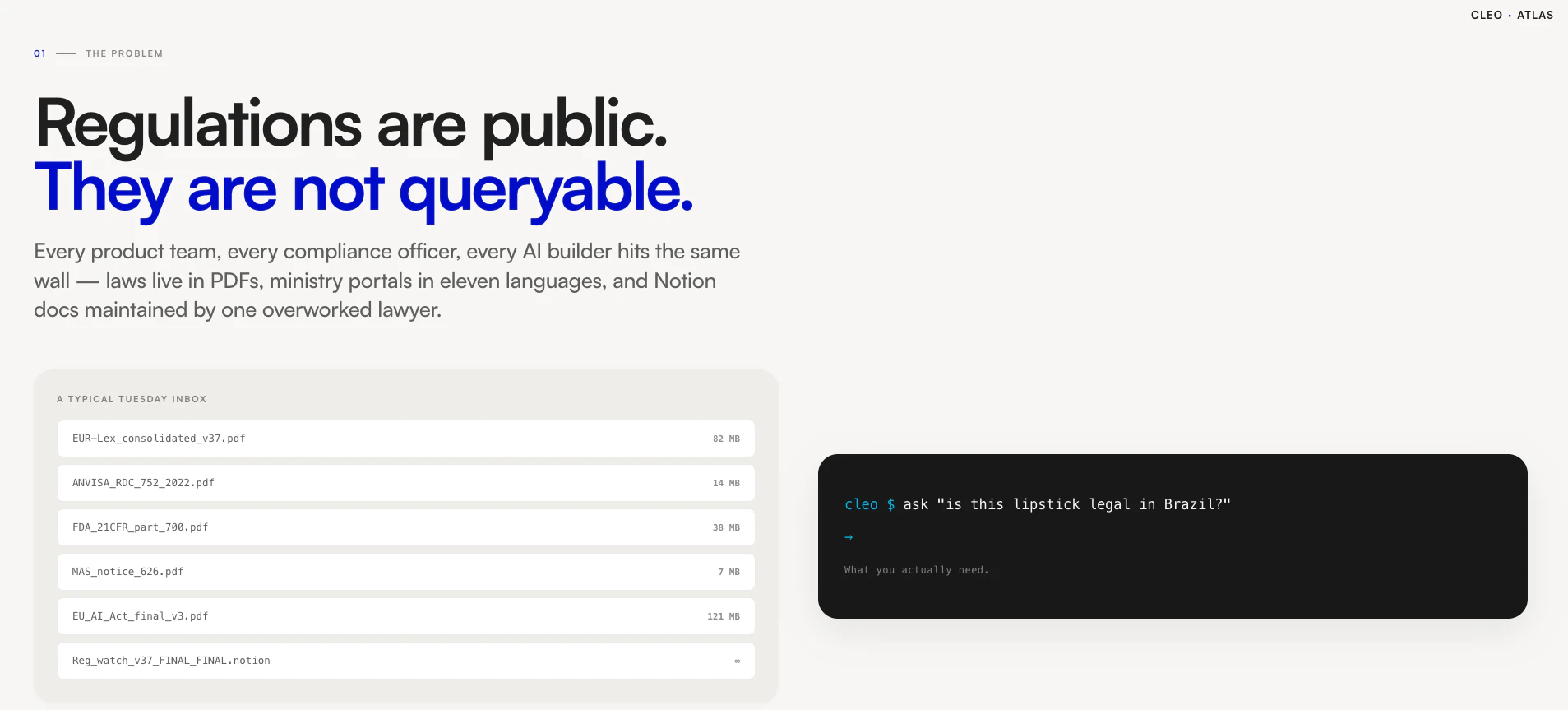 Cleo Atlas Legal API screenshot 3