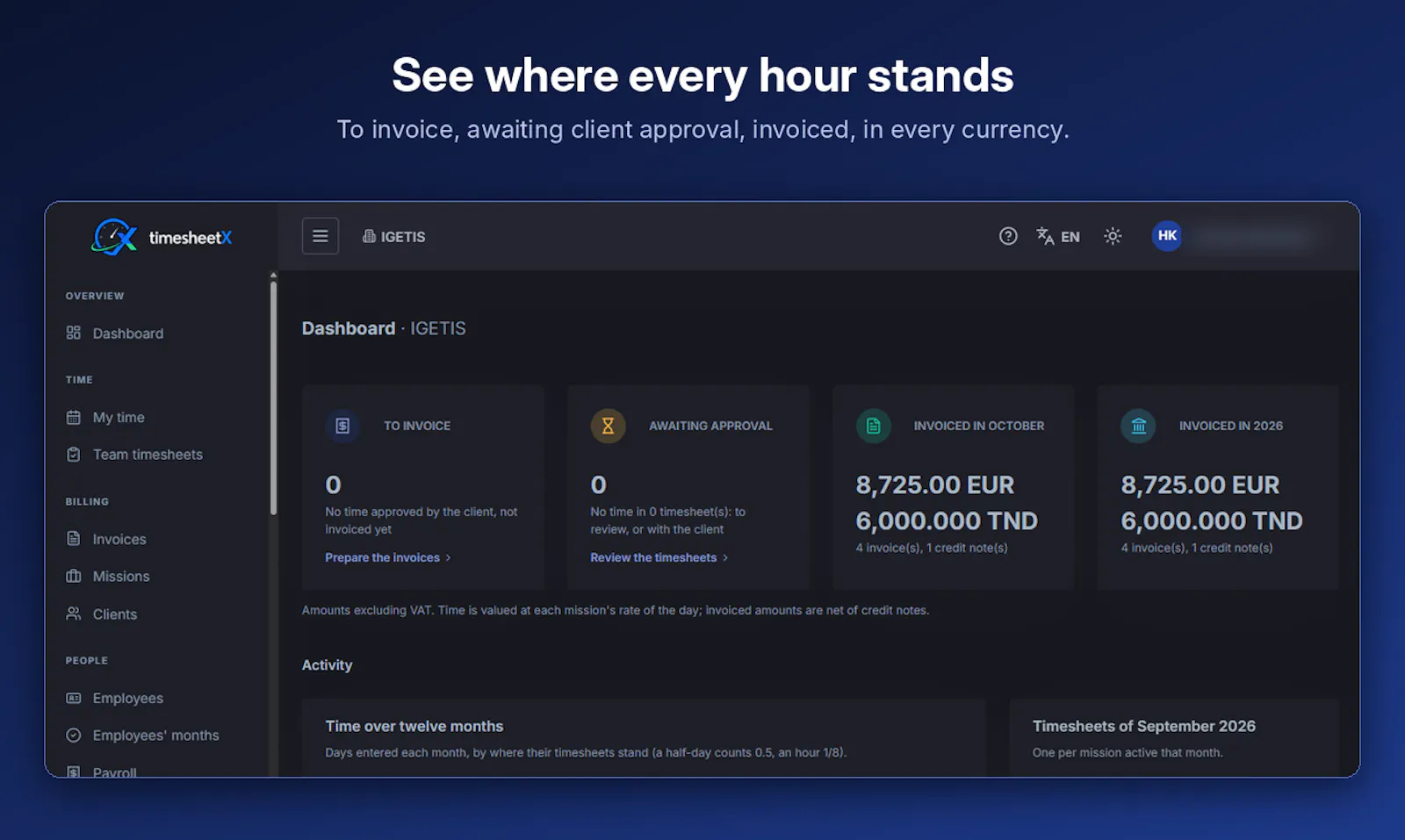 TimesheetX screenshot 2