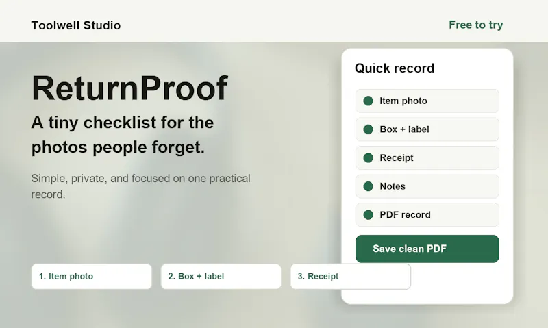 ReturnProof screenshot 3