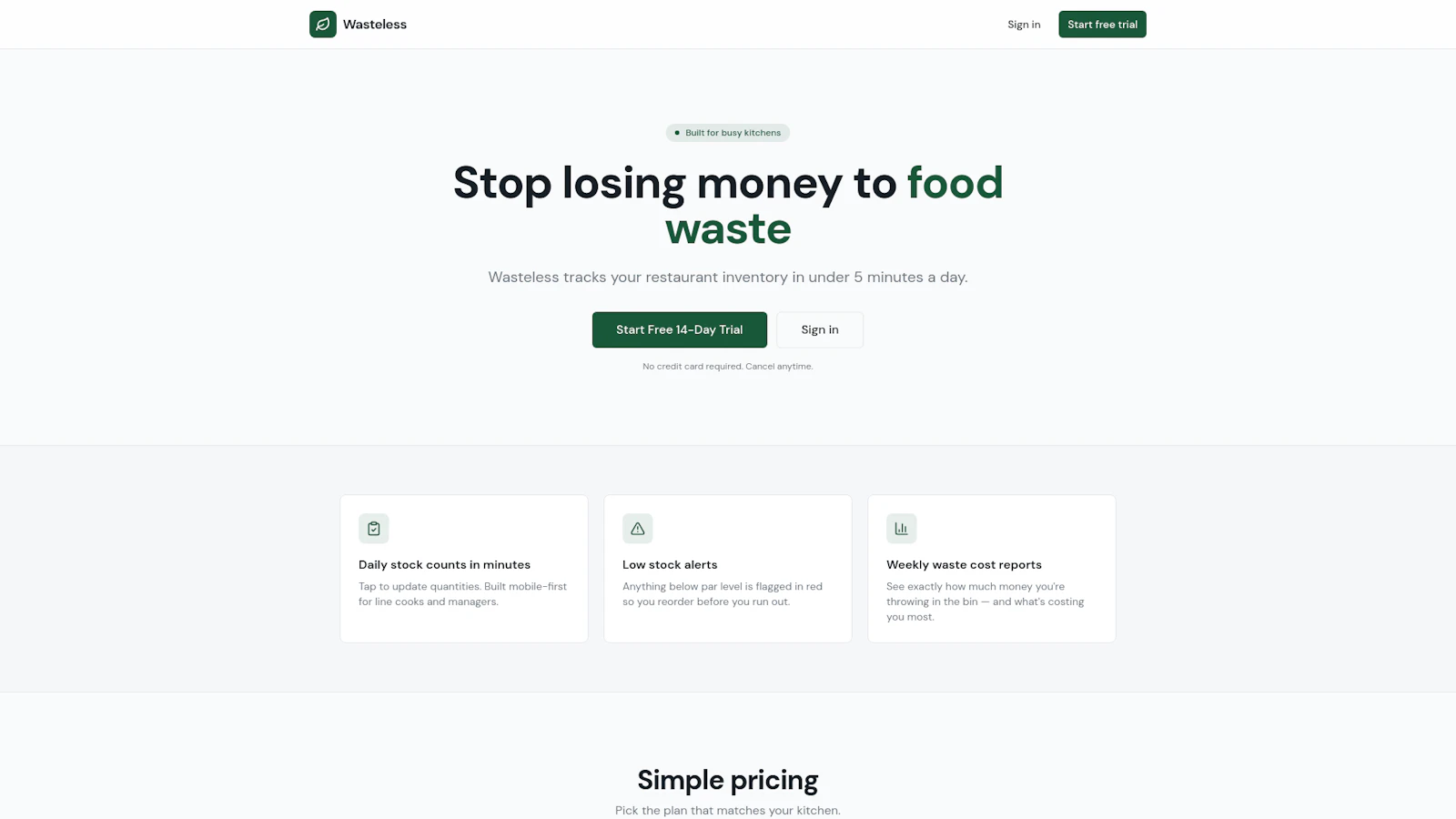 Wasteless screenshot 1