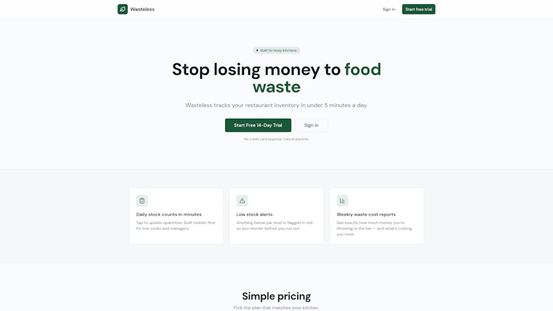 Wasteless screenshot 1
