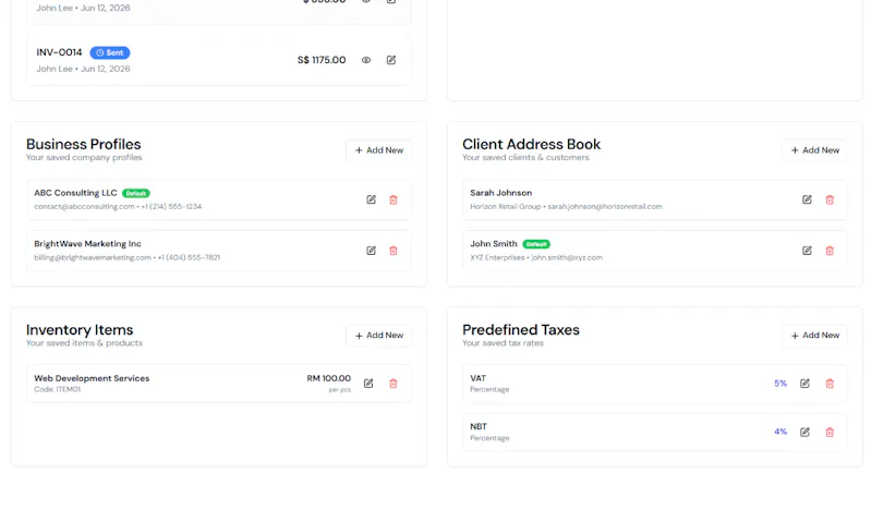 Quick Free Invoice screenshot 7