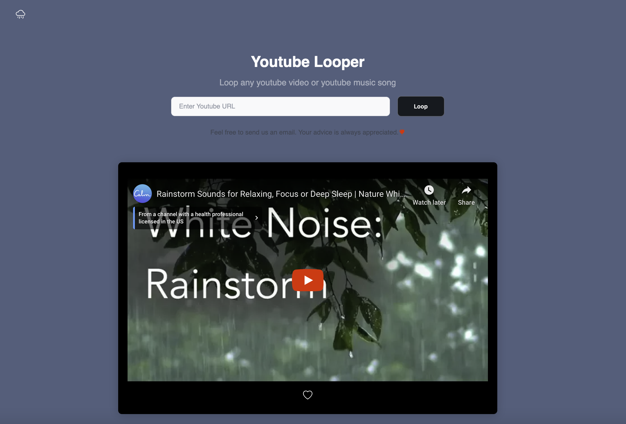 startuptile Youtube Looper-Loop any youtube video or youtube music song. 