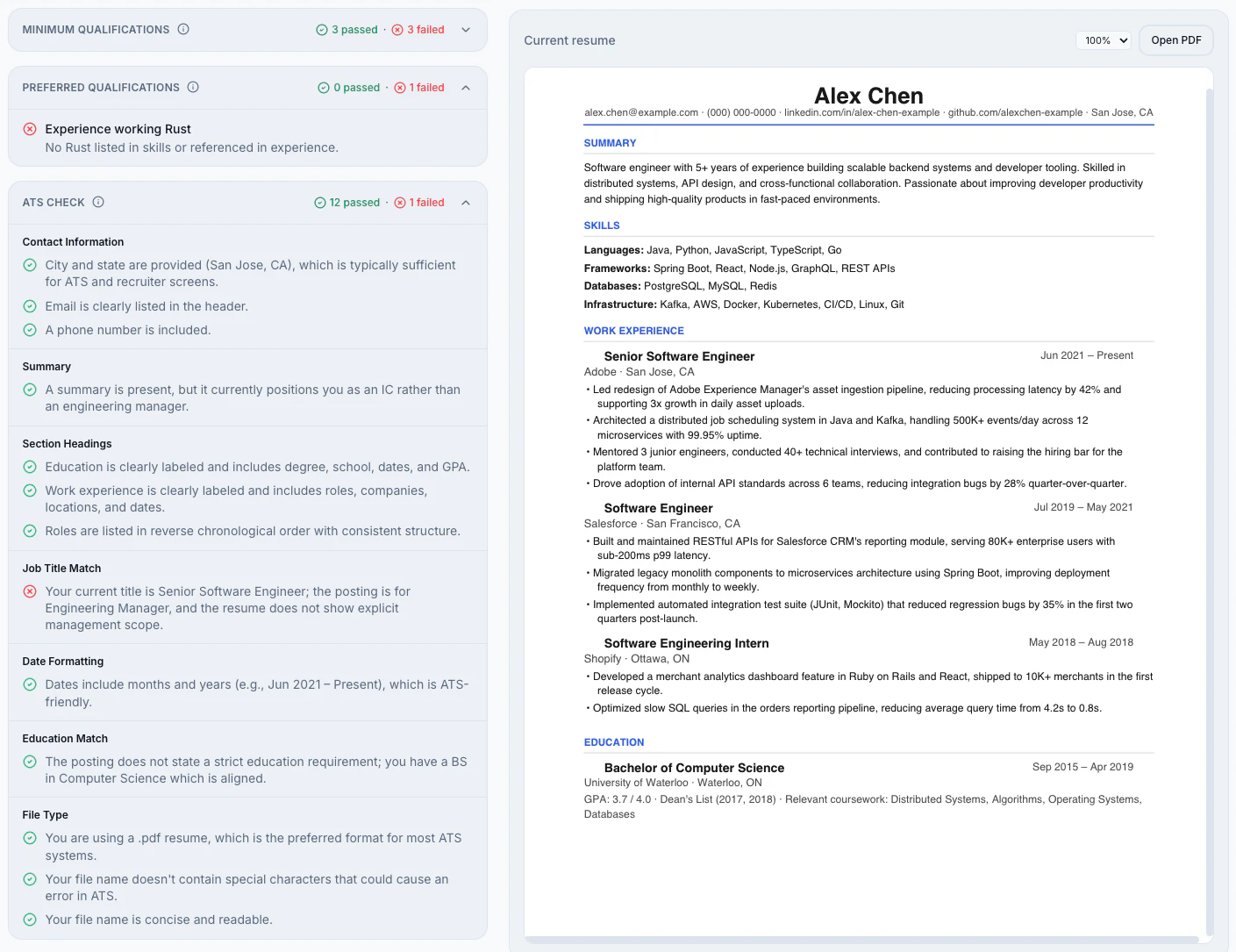 Resume Pass screenshot 1
