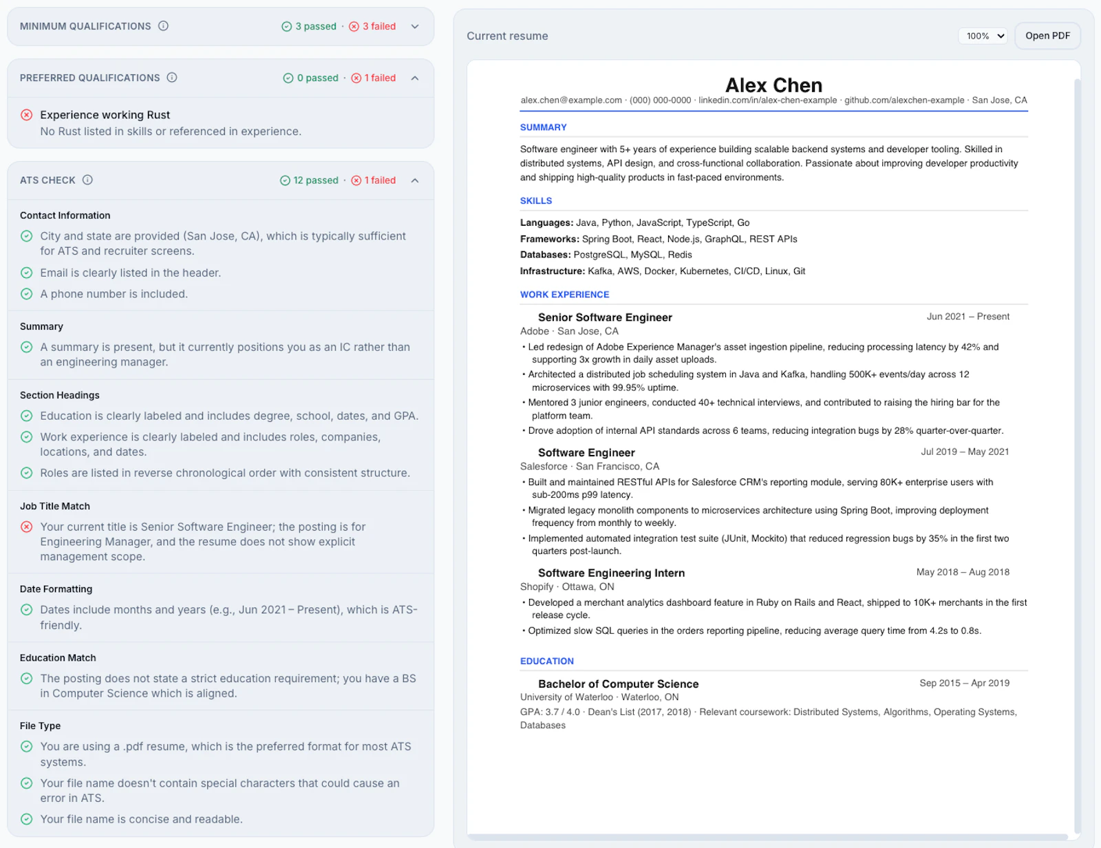 Resume Pass screenshot 2