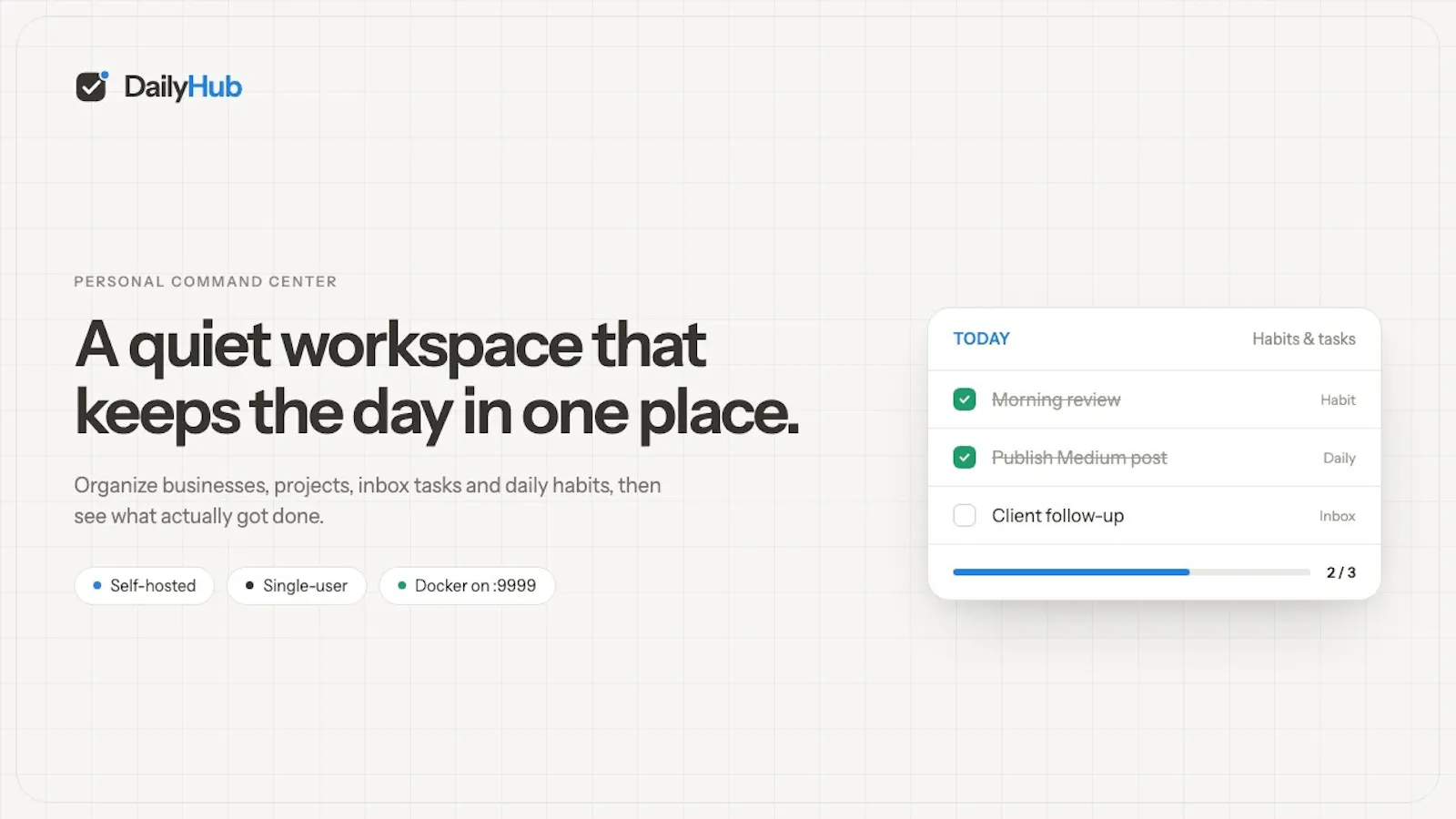 DailyHub screenshot 1 (video preview)