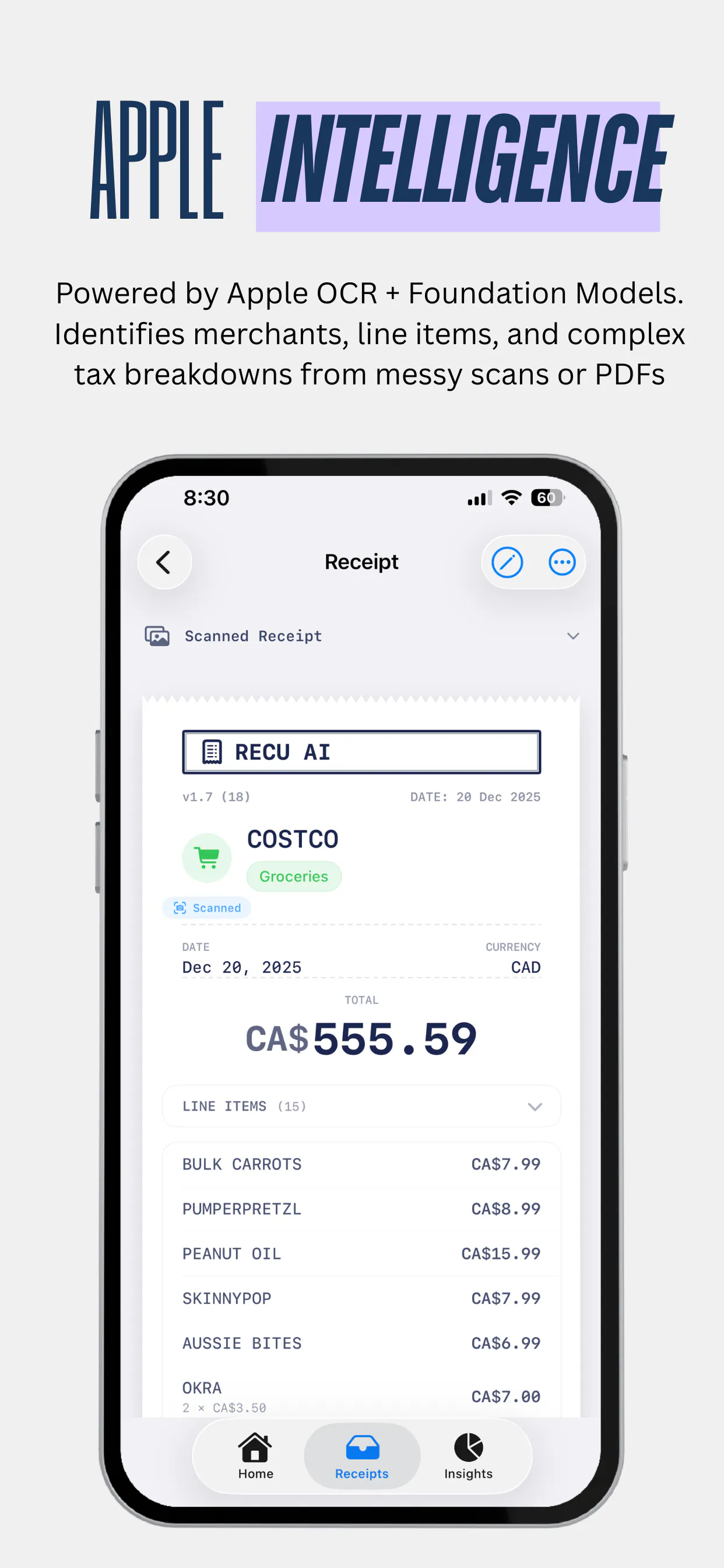 Recu AI | On Device Money Manager gallery image