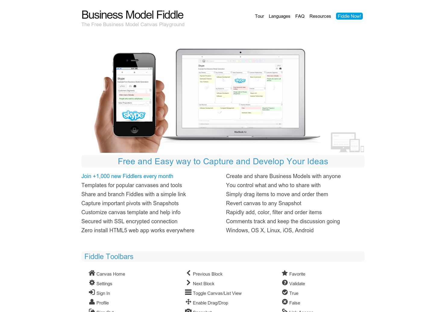 Business Model Fiddle