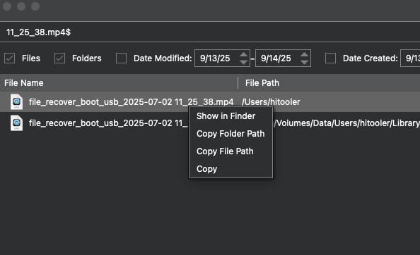 Media Finder File Hitooler - Cari sebarang fail di macOS, ini adalah "Everything" macOS. 4