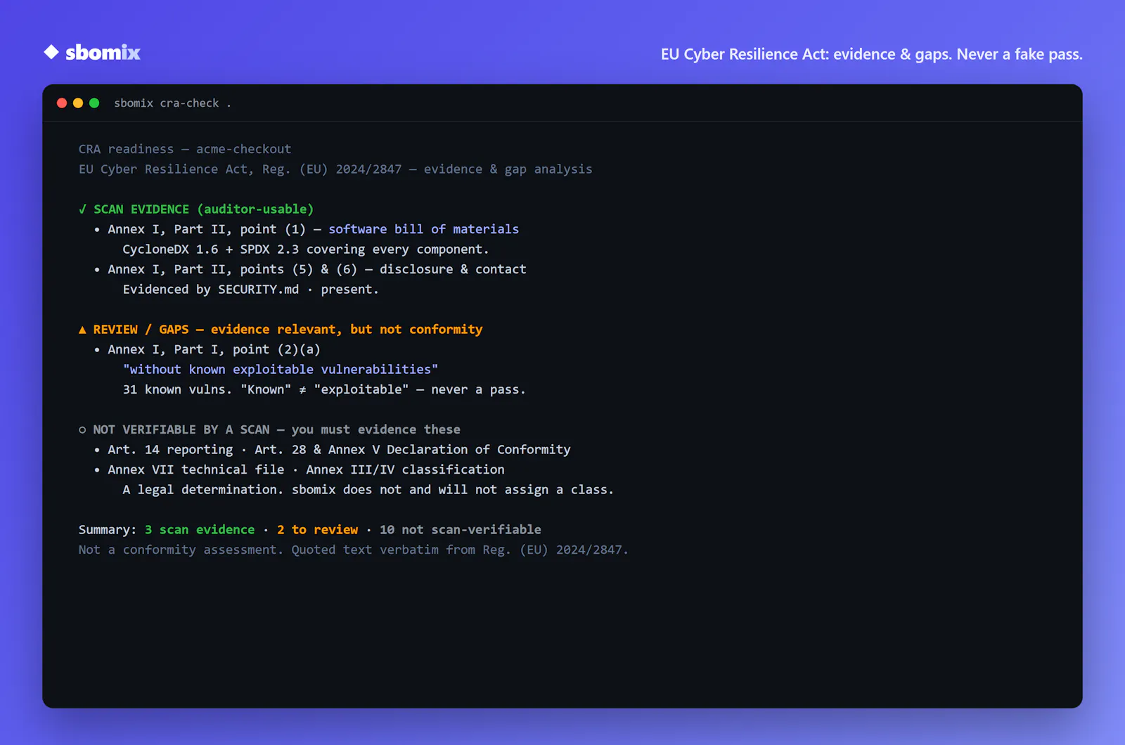 SBOMix screenshot 3