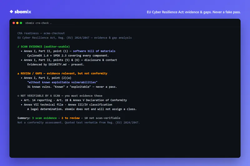 SBOMix screenshot 3