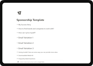 Sponsorship Guide + Free Media Kit gallery image