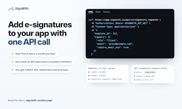 SignWith gallery image