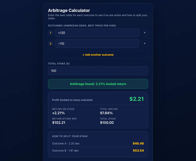 BetSmart Betting Calculators screenshot 1