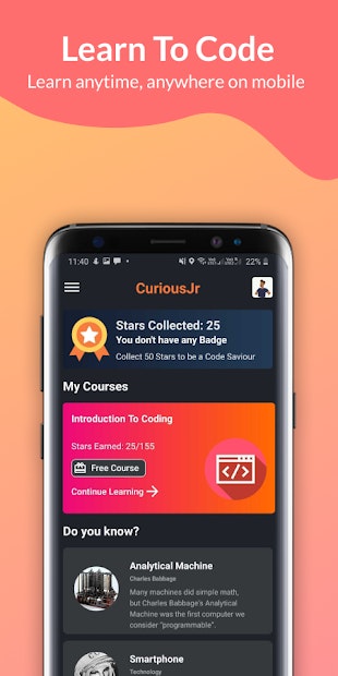 Curiousjr coding for kids on mobile product information latest 