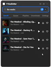 YTAudioBar gallery image