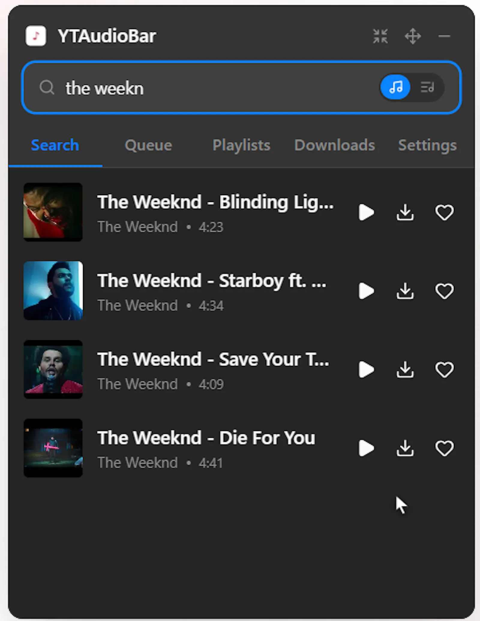 YTAudioBar screenshot 6