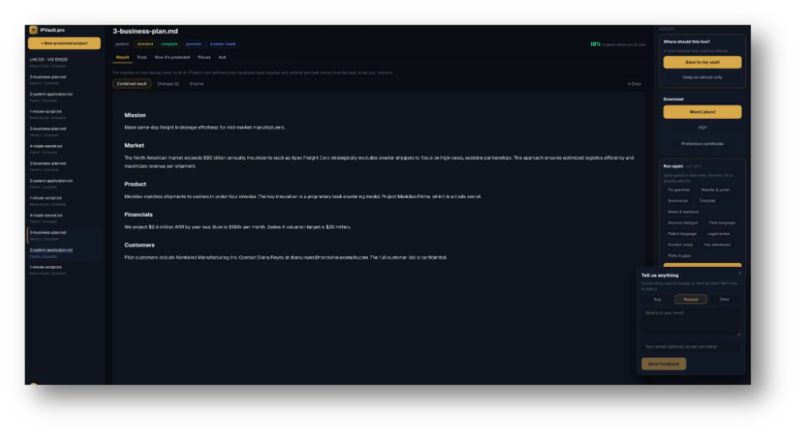 IPVault screenshot 2