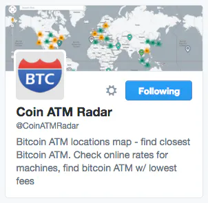 Bitcoin ATM map