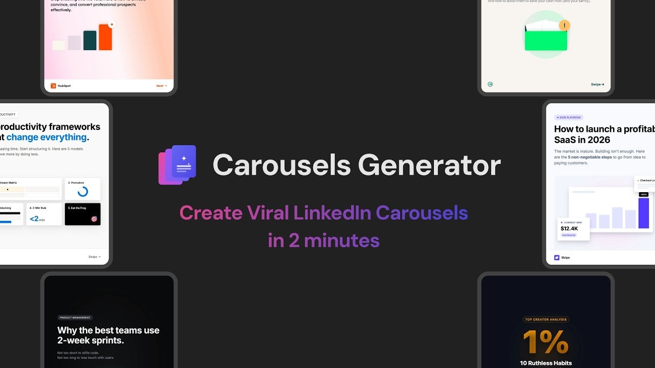 Carousels Generator Templates gallery image