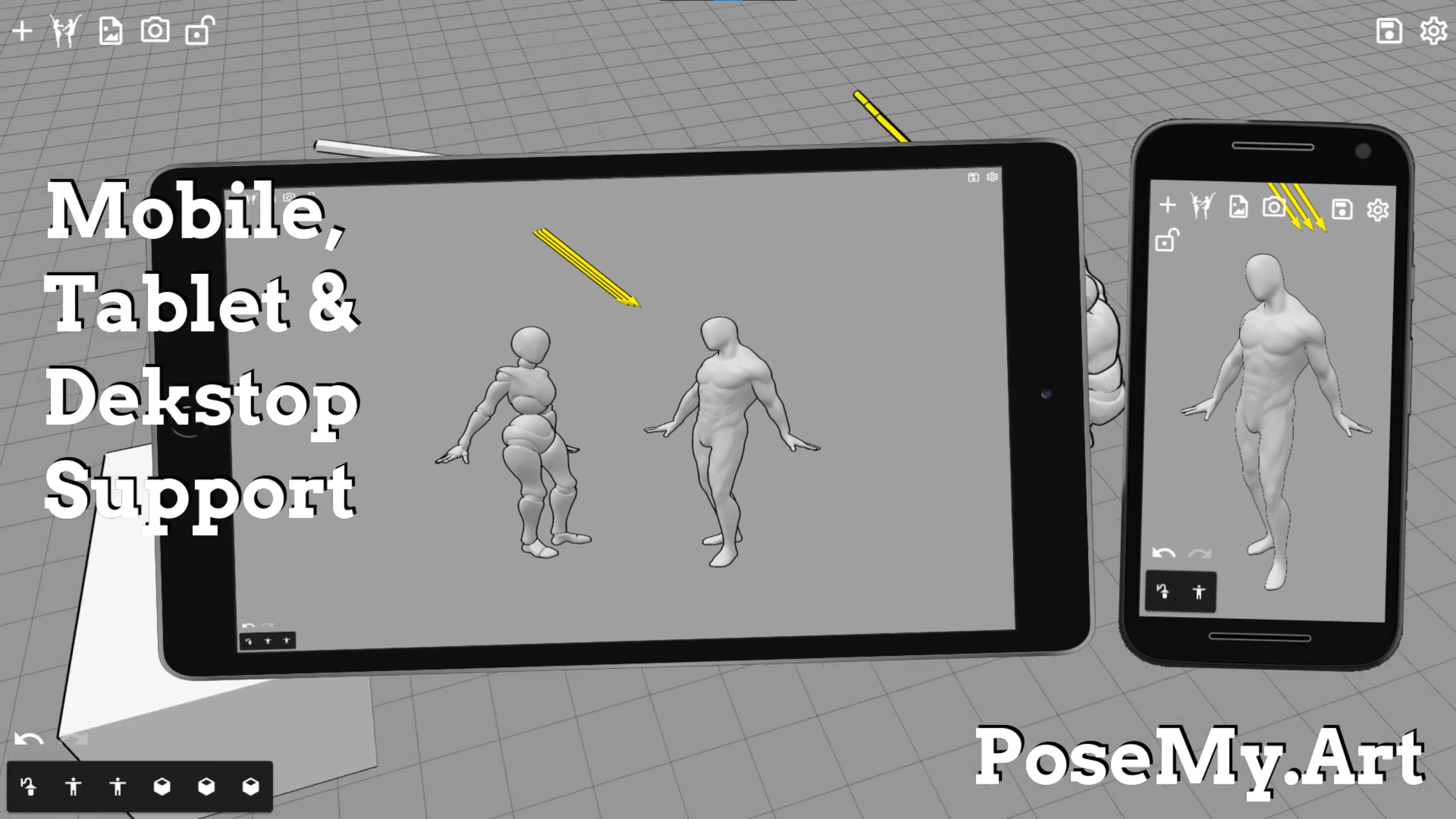 Posetastic) Using my own app for quick 3D character art and animation  concepts. — polycount