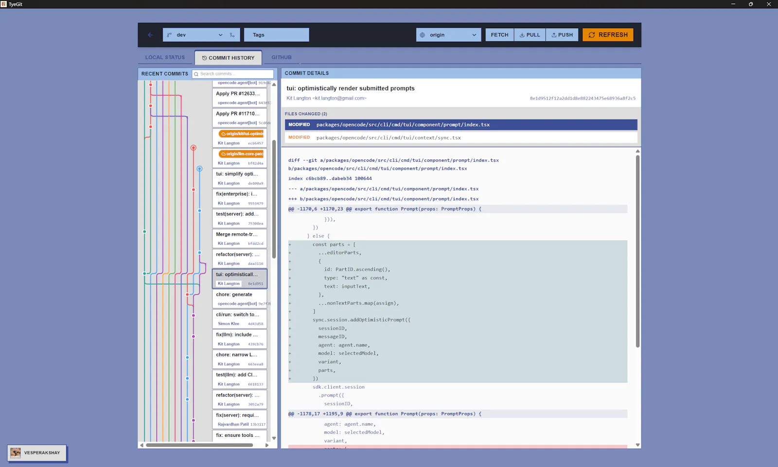 TyeGit screenshot 4